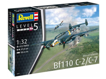 Revell maketa vojaškega letala Messerschmitt Bf110 C-7 – 255 04961 eigrace