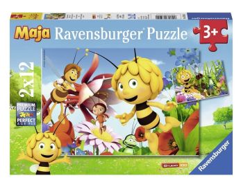 Sestavljanka Čebelica Maja in cvetlični vrt 2x12d