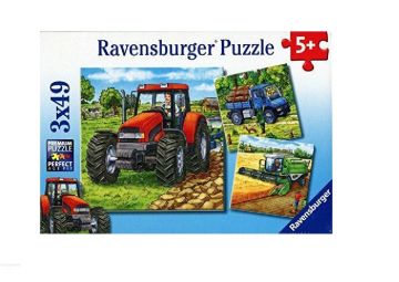 Sestavljanka Stroji na kmetiji 3x49d Ravensburger