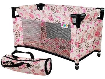 Igrača zložljiva postelja za dojenčke lutke