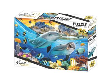 Puzzle sestavljanka 3D Delfini 500 kosov