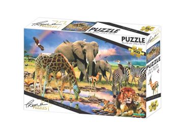 Puzzle sestavljanka 3D Življenje ob vodi 500 kosov