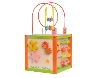 Leseni igralni center za urjenje motorike 5v1