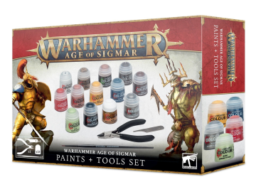 Warhammer Age of Sigmar Paints + Tools set