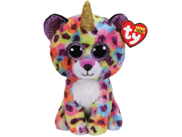 Igrače Ty Pliš Leopard z rožičkom 15cm