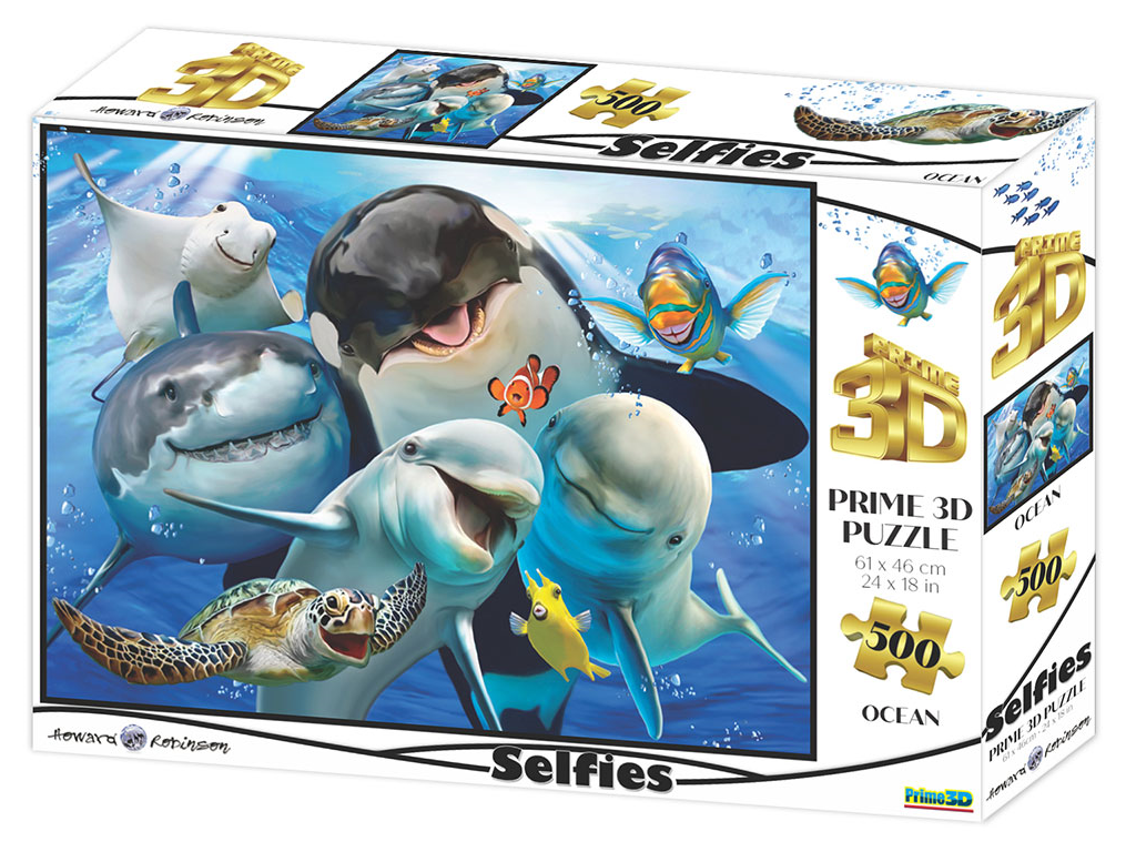 Puzzle 3D Prime3D Underwater Selfie – 63 Pièces – Construction Fun – Neuf
