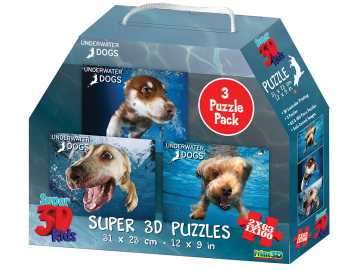 Sestavljanke 3D Kužki 3 kosi
