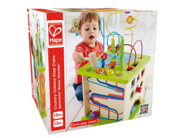 Hape Didaktična kocka Dežela