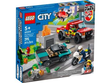 LEGO City 60319 Gasilci in policijski pregon