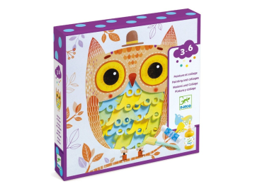 Djeco Barvanje z gobico - sova