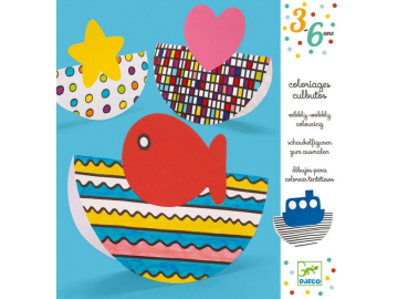 Djeco Pobarvanka Wibbly Wobbly