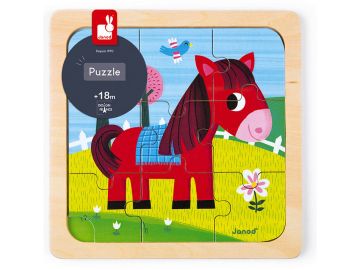 Lesena sestavljanka Janod Konjiček J07063