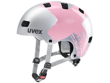 Otroška čelada uvex kid 3 silver-rose 51-55 cm