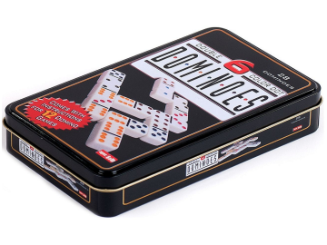 Domino v kovinski škatli