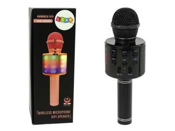 Brezžični mikrofon za karaoke Črn