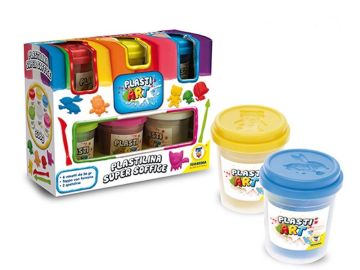 Plasti art Set plastelinov v lončku