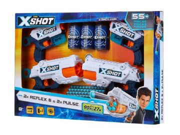 X-Shot set pištol 2x Reflex 2x Pulse