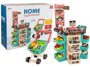 Supermarket set z nakupovalnim vozičkom
