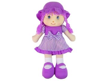 Otroška plišasta lutka 50cm vijolična