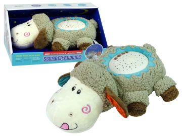 Plišasta ovčka s projekcijo zvezd