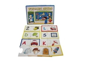 Kocka družabna igra Spoznajmo abecedo