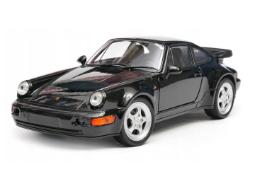 Kovinski avtomobil Porsche 911 Turbo črn