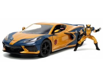 Marvel X-Men Wolverine Chevy Corvette 1:24