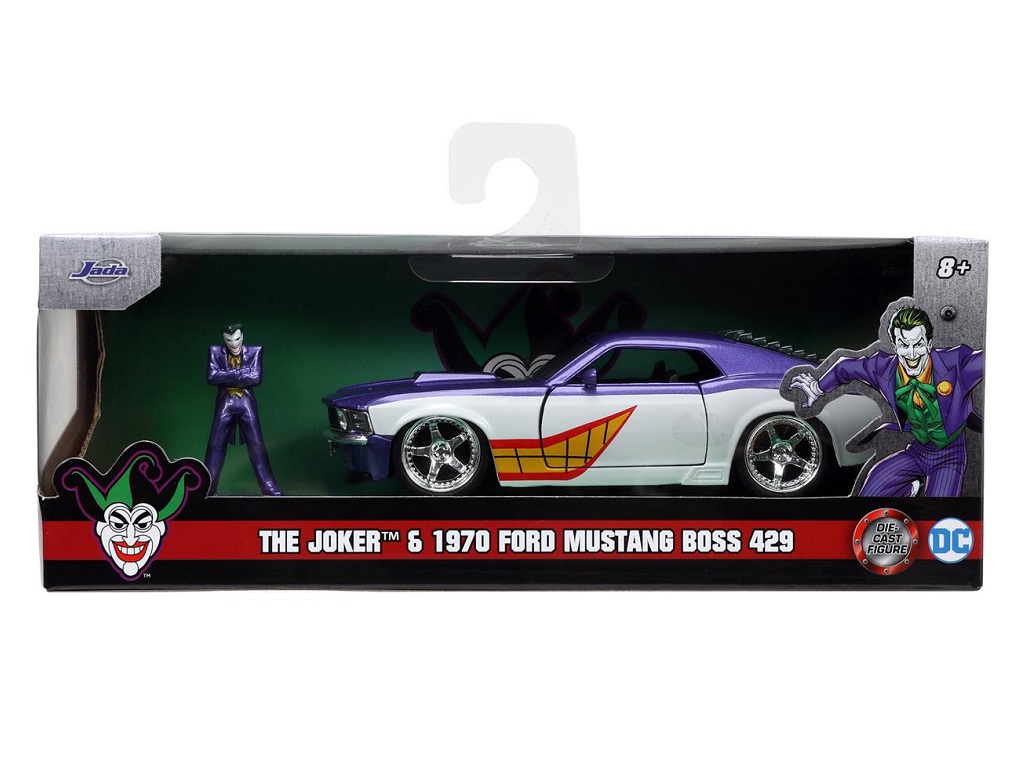 DC Comics Diecast Models 1/32 Joker Ford Mustang Display (6) Jada Toys