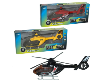 Igrača kovinski helikopter 1:48 več barv