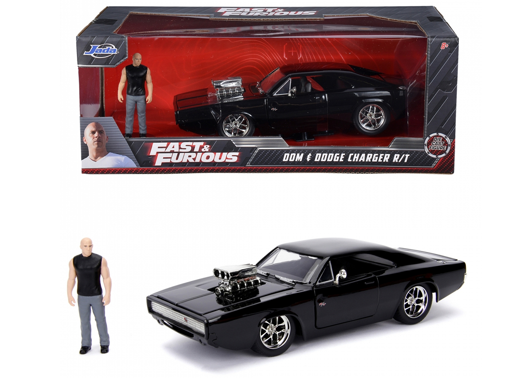 Voiture de couleur noire du film Fast and Furious – DODGE charger street de 1970