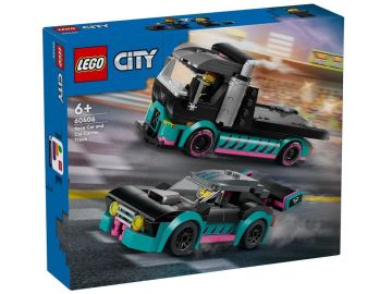 LEGO City Dirkalni avto in tovornjak za prevoz avtomobilov 60406