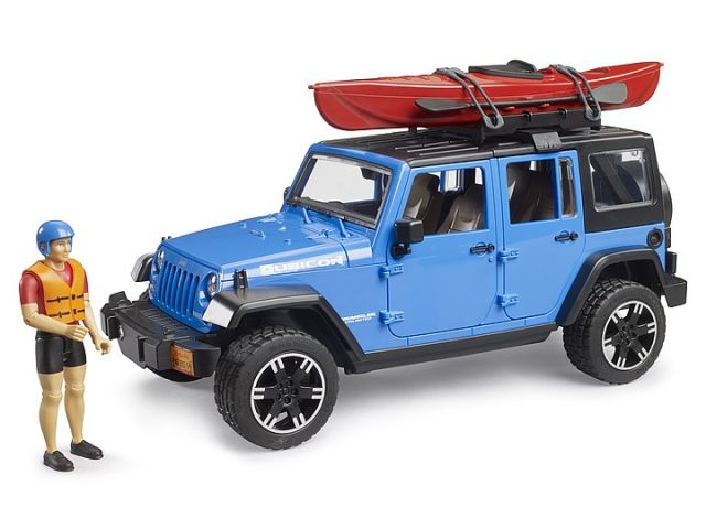 Bruder 02529 Jeep Wrangler Rubicon Unlimited terepjáró kajakkal és Bruder 02529 Jeep Wrangler Rubicon Unlimited terepjáró kajakkal és