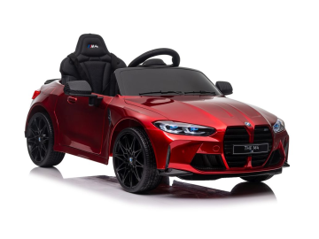 Otroški avto na akumulator BMW M4 - rdeča lakirana barva eigrace