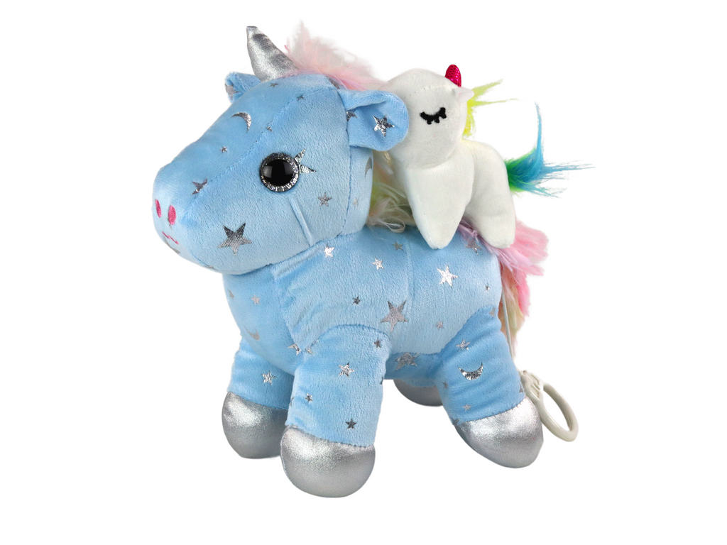 Plišasta igrača za spanje Samorog - modra | Trgovina Eigrače.com