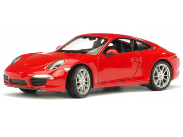 Kovinski avtomobil Porsche 911 Carrera S rdeč eigrace