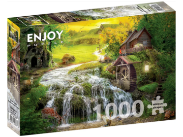 Enjoy sestavljanka A Log Cabin by the Magic Creek 1000d eigrace