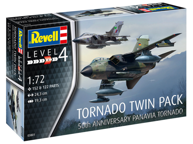 OUTLET - 1/72 Tornado 50th Anniversary Twinpack Revell 03801
