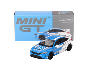 Mini GT Honda Civic TyperR 2023 Pace car blue eigrace