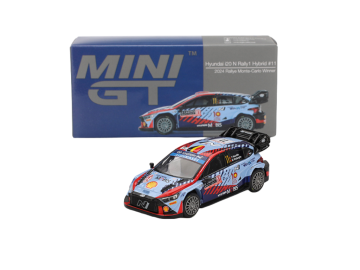 Mini GT Hyundai I20 N Rally1 Hybrid #11 Rallye Monte-Carlo Winner 2024 eigrace