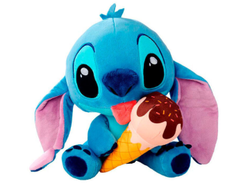 Plišasta igrača Stitch s sladoledom 25 cm eigrace