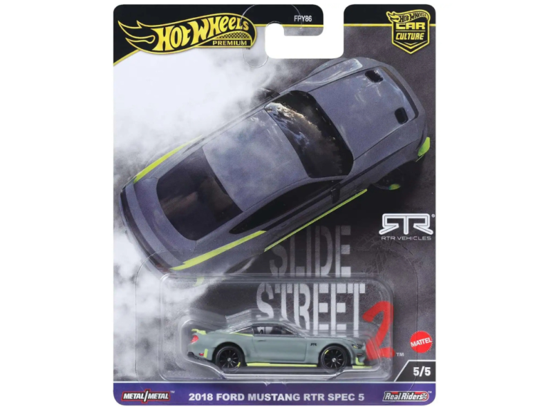 Hot Wheels Prémium 2018 FORD MUSTANG RTR SPEC 5 SLIDE STREET 2 2024