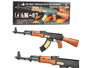 Igrača pištola AK-47 luči in zvok eigarce