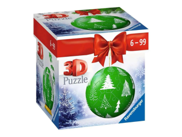 Sestavljanka 3D božična kroglica - zelena eigrace