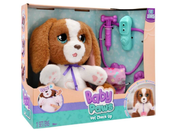 IMC Toys pliš kužek Baby Paws Vet check eigrace