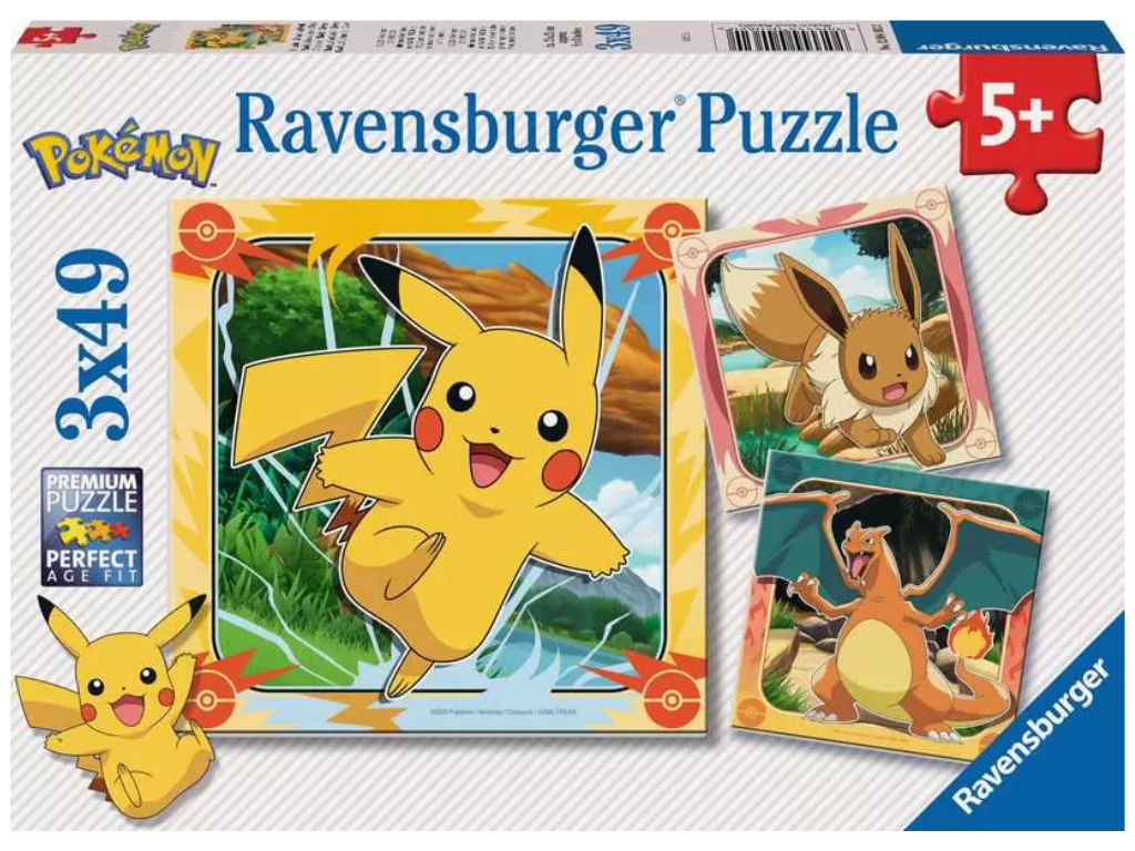 Sestavljanka pokemon 3x49d