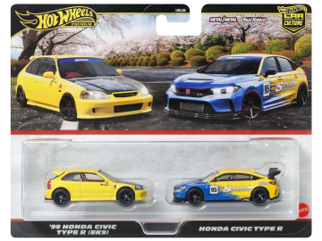 Hot Wheels Honda Civic Type R 1999 EK9 premium 2-pack eigrace