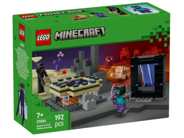 LEGO Minecraft Potovanje skozi portala Nether in End eigrace