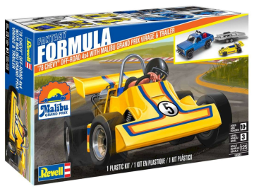 Revell 78 Chevy 4x4 Pickup with go-kart eigrace