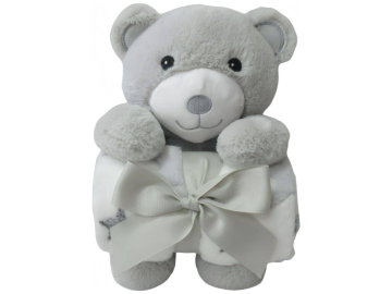 Free 2 Play celoletna dekica medo - siva eigrace