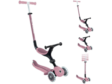 Globber skiro GO UP Active ECO Lights - roza eigrace